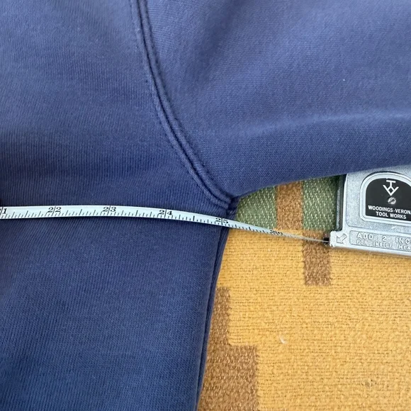 Vintage Carhartt Blue Zip-Up Hoodie Size L - Picture 6 of 7